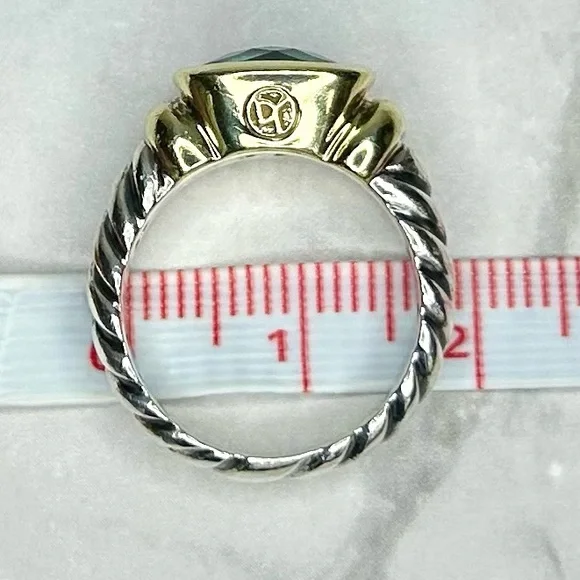David Yurman Blue and Gold Ring - Picture 8 of 8